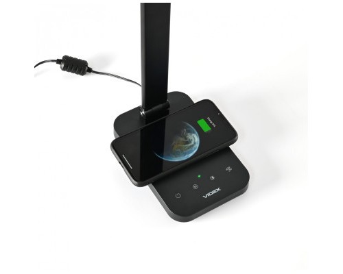 Настільна лампа Videx LED з бездротовою зарядкою  18W 1800-6500K (VL-TF17B)