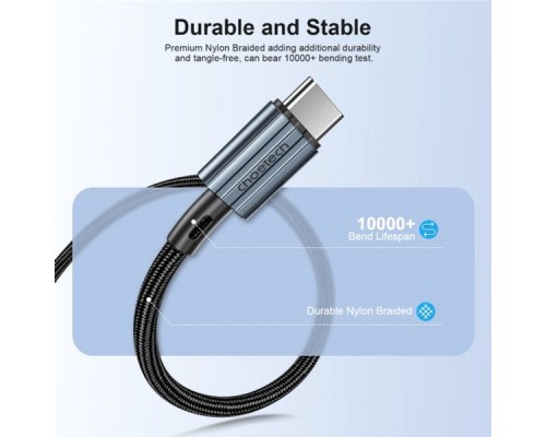 Дата кабель USB-C to USB-C 1.2m USB 2.0 60W Choetech (XCC-1014-BK)