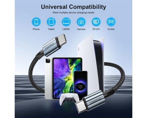 Дата кабель USB-C to USB-C 1.2m USB 2.0 60W Choetech (XCC-1014-BK)