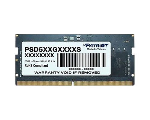 Модуль пам'яті для ноутбука SoDIMM DDR5 16GB 5600 MHz Patriot (PSD516G560081S)