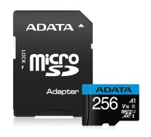Карта пам'яті ADATA 256GB microSDXC calss 10 UHS-I V10 A1 (AUSDX256GUICL10A1-RA1)