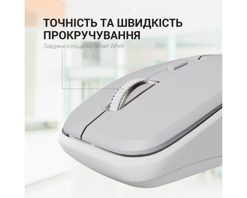Мишка OfficePro M267G Silent Click Wireless Gray (M267G)