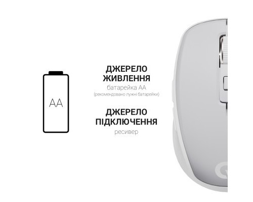 Мишка OfficePro M267G Silent Click Wireless Gray (M267G)