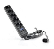 Мережевий фільтр живлення Merlion 5 розеток, 1,8 м, UPS (UPS B518)