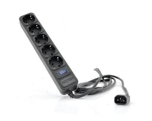 Мережевий фільтр живлення Merlion 5 розеток, 1,8 м, UPS (UPS B518)