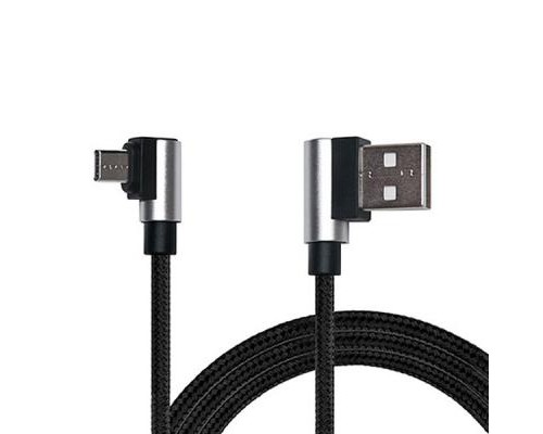 Дата кабель USB 2.0 AM to Micro 5P 1.0m Premium black REAL-EL (EL123500031)