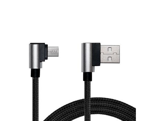 Дата кабель USB 2.0 AM to Micro 5P 1.0m Premium black REAL-EL (EL123500031)