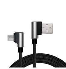 Дата кабель USB 2.0 AM to Micro 5P 1.0m Premium black REAL-EL (EL123500031)