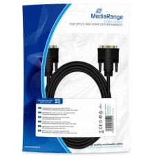 Кабель мультимедійний DVI to DVI 24+1pin, 2.0m Mediarange (MRCS129)