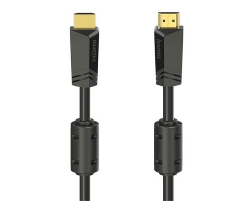 Кабель мультимедійний HDMI to HDMI 10.0m 4K Ethernet Gold Black Hama (00205009)