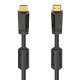 Кабель мультимедійний HDMI to HDMI 10.0m 4K Ethernet Gold Black Hama (00205009)