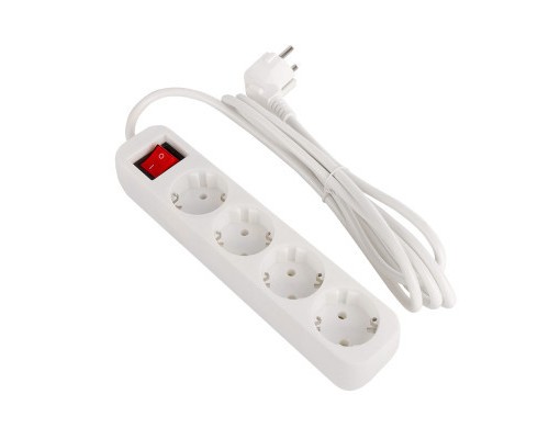 Мережевий фільтр живлення ColorWay CW-PSEA42W/ 2M white (CW-PSEA42W)