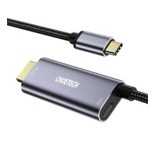 Перехідник USB-C to HDMI 1.8m 4K60Hz Choetech (XCH-M180GY)