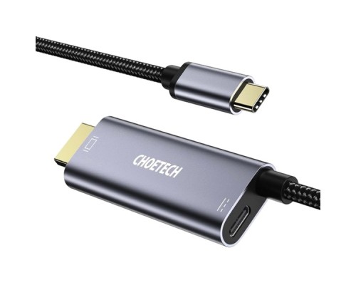 Перехідник USB-C to HDMI 1.8m 4K60Hz Choetech (XCH-M180GY)