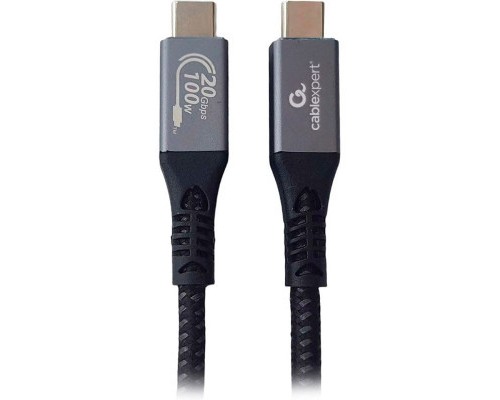 Дата кабель USB-C to USB-C 1.5m USB3.2 Gen2*2 20Gbps/100W(20V5A)/4K60Hz Cablexpert (CCBP-USB3-CMCM100-1.5M)
