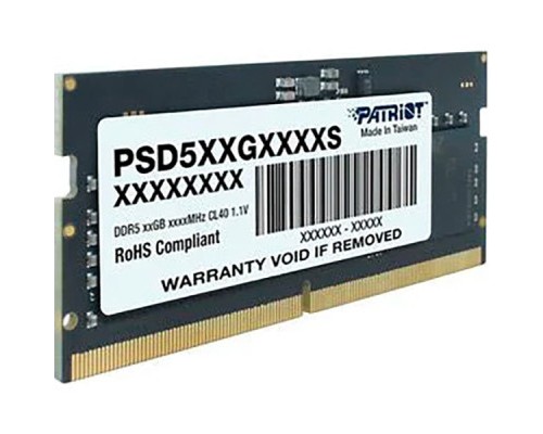 Модуль пам'яті для ноутбука SoDIMM DDR5 8GB 5600 MHz Patriot (PSD58G560041S)