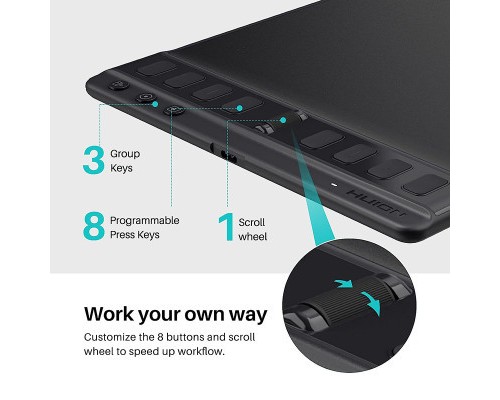 Графічний планшет Huion Inspiroy 2 M (H951P)