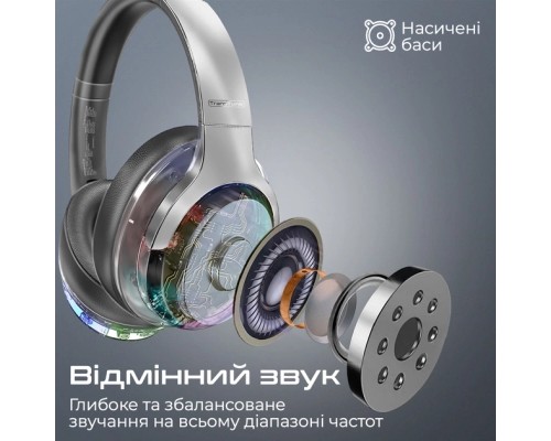 Навушники Promate TransTune Silver (transtune.silver)