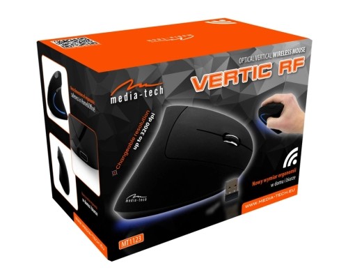 Мишка Media-Tech Vertic Wireless Black (MT1123V2.0)