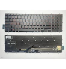 Клавіатура ноутбука Dell Inspiron Gaming 15-7566/7577 черн.без рамки/с подсв. US (A43465)