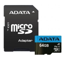 Карта пам'яті ADATA 64GB microSD class 10 UHS-I A1 Premier (AUSDX64GUICL10A1-RA1)