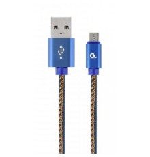 Дата кабель USB 2.0 Micro 5P to AM Cablexpert (CC-USB2J-AMmBM-2M-BL)