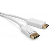 Кабель мультимедійний Display Port to HDMI 1.8m Vinga (VCPDPHDMI1.8WH)