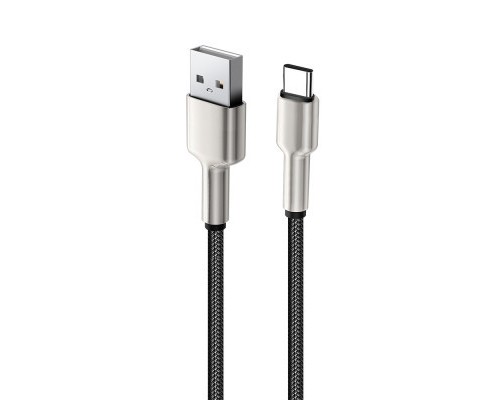 Дата кабель USB 2.0 AM to Lightning 1.0m head metal black ColorWay (CW-CBUL046-BK)
