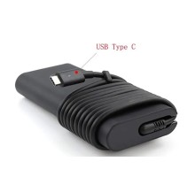 Блок живлення до ноутбуку Dell 130W 20V/6.5A, 15V/3A, 9V/3A, 5V/3A, TYPE-C, oval-корпус (A40348)