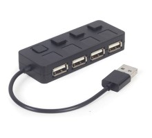 Концентратор Gembird USB 2.0 4 ports switch black (UHB-U2P4-05)