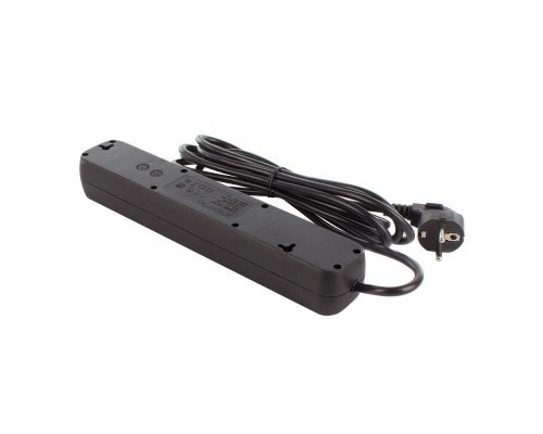 Мережевий фільтр живлення ColorWay CW-PSEA52BK, 5 розеток/ 2M black (CW-PSEA52BK)