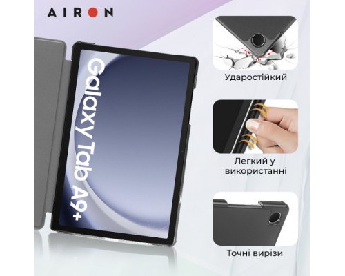 Чохол до планшета AirOn Premium Samsung Galaxy Tab A9 Plus 11'' 2023 + film (4822352781102)