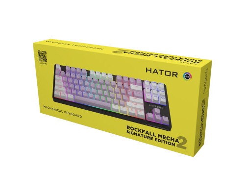 Клавіатура Hator Rockfall 2 Mecha Signature Edition USB Black/Lilac/White (HTK-520-BLW)