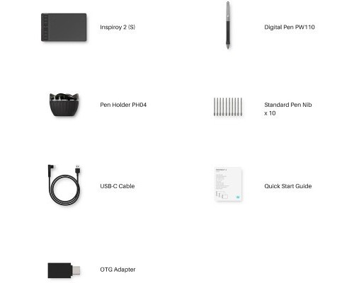 Графічний планшет Huion Inspiroy 2 S (H641P)