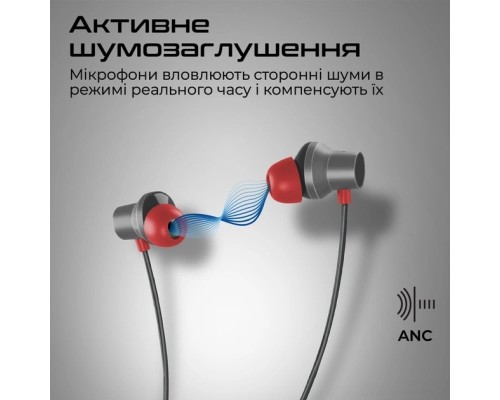 Навушники Promate ANC Velcon Black (velcon.black)