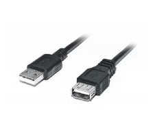 Дата кабель USB 2.0 AM/AF 2.0m Pro black REAL-EL (EL123500028)