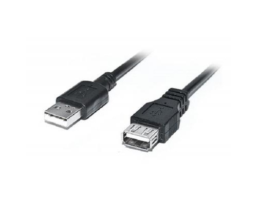 Дата кабель USB 2.0 AM/AF 2.0m Pro black REAL-EL (EL123500028)