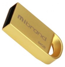 USB флеш накопичувач Mibrand 64GB lynx Gold USB 2.0 (MI2.0/LY64M2G)