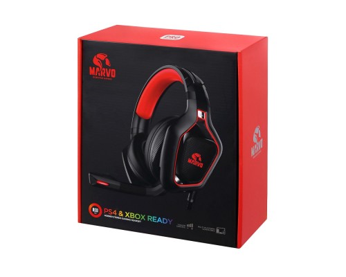 Навушники Marvo HG8960 Pro Red-LED Black/Red (HG8960)