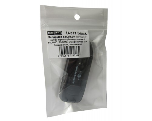 Зчитувач флеш-карт ST-Lab SD/ SDHC/ MMC /RS-MMC (U-371 black)