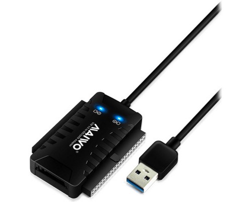 Адаптер Maiwo USB 3.0 to 2.5/3.5'' IDE/SATA HDD/SSD, 5.25'' CD-R, PA 2V/2A (K132U3IS)