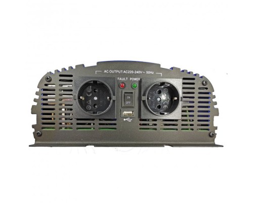 Автомобільний інвертор 12V/220V MS-1500 1800W, approximate sinusoid, USB, Shuko*2 Tommatech (29446)