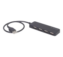 Концентратор Gembird USB 2.0 4 ports black (UHB-U2P4-06)