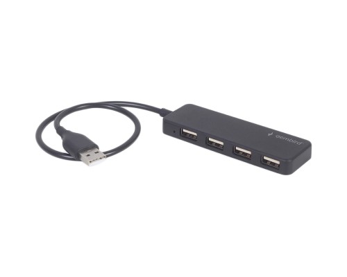 Концентратор Gembird USB 2.0 4 ports black (UHB-U2P4-06)