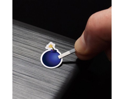 Наклейка на клавіатуру SampleZone непрозора чорна, біло-синя (SZ-BK-BS)