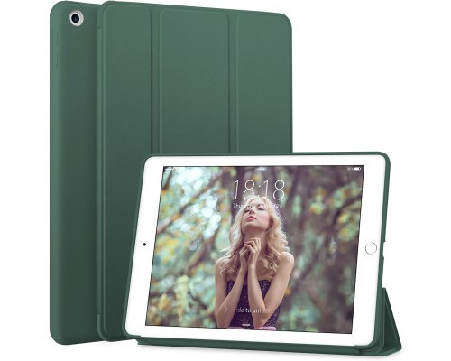 Чохол до планшета BeCover Tri Fold Soft TPU Silicone Apple iPad Air 4 10.9 2020/2021 Dark Green (706870) (706870)