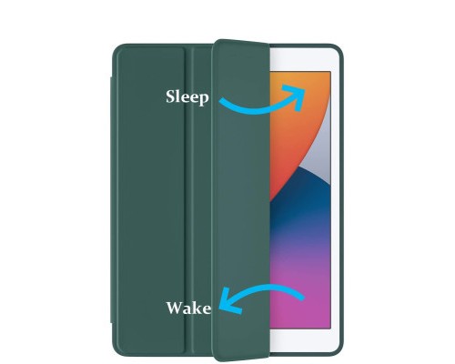 Чохол до планшета BeCover Tri Fold Soft TPU Silicone Apple iPad Air 4 10.9 2020/2021 Dark Green (706870) (706870)