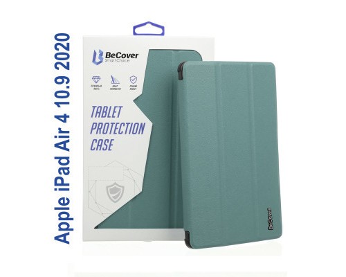 Чохол до планшета BeCover Tri Fold Soft TPU Silicone Apple iPad Air 4 10.9 2020/2021 Dark Green (706870) (706870)