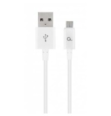 Дата кабель USB 2.0 Micro 5P to AM Cablexpert (CC-USB2P-AMmBM-1M-W)
