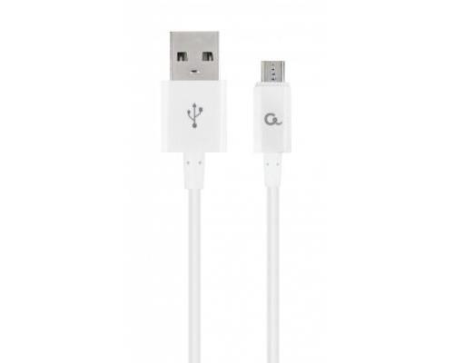 Дата кабель USB 2.0 Micro 5P to AM Cablexpert (CC-USB2P-AMmBM-1M-W)